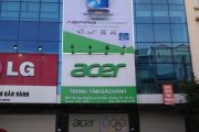 Thi công biển alu trung tâm bảo hành Acer
