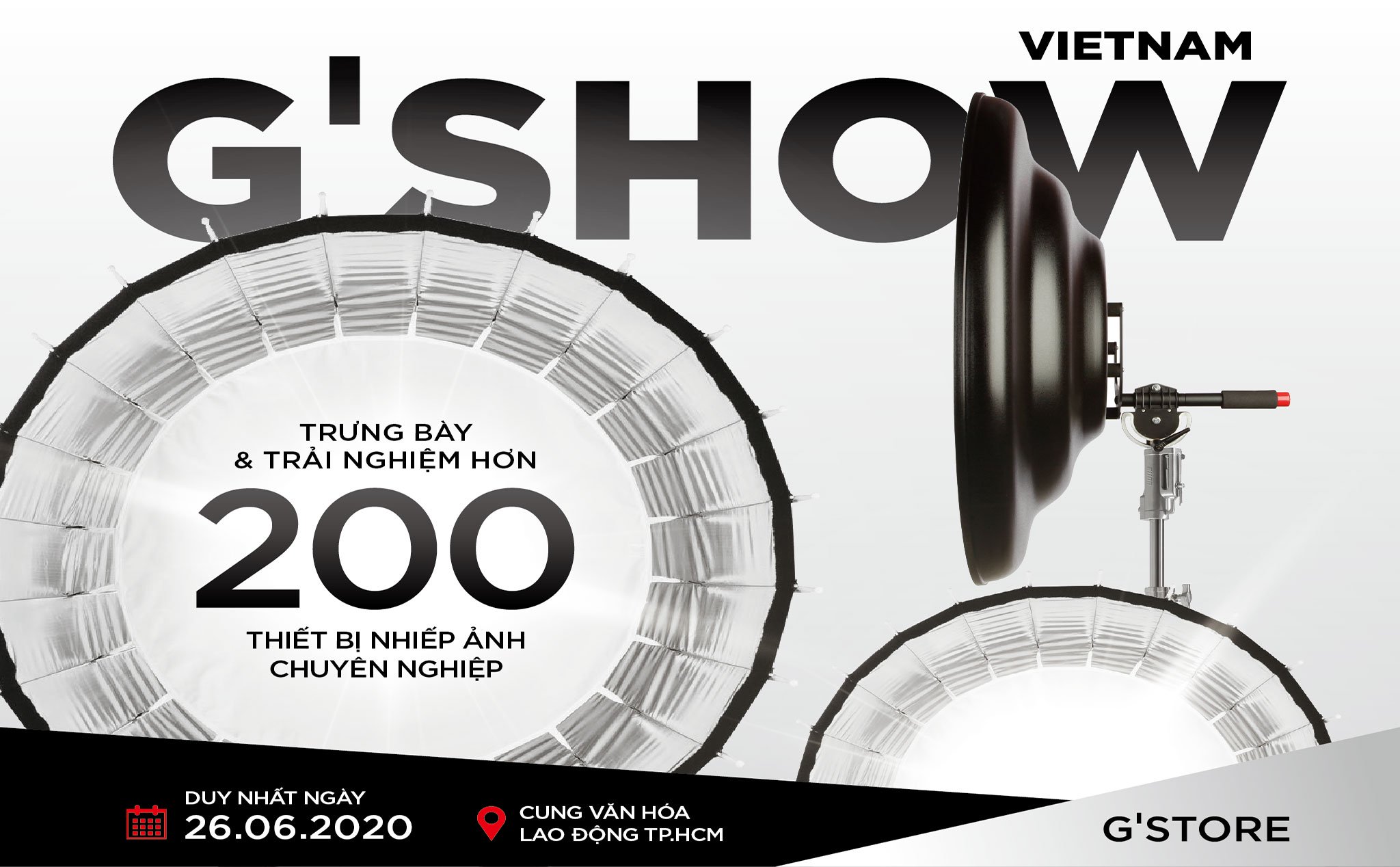 Triển lãm thiết bị quay phim chụp ảnh Việt Nam G'Show 2020 tại Hồ Chí Minh