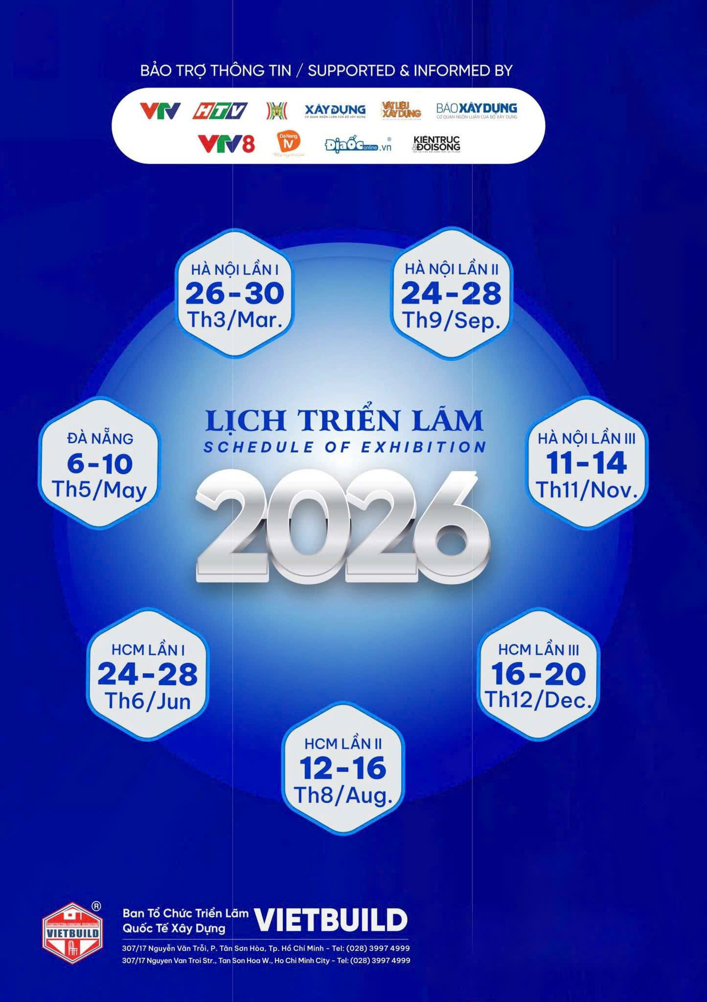 Lịch triển lãm Vietbuild Hà Nội 2026 lần 2