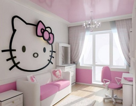 Những căn phòng lãng mạn với màu hồng Kitty 10