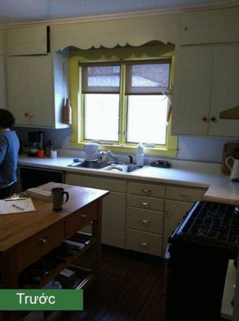 Phòng bếp đẹp ngỡ ngàng sau khi cải tạo 1