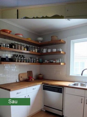 Phòng bếp đẹp ngỡ ngàng sau khi cải tạo 2