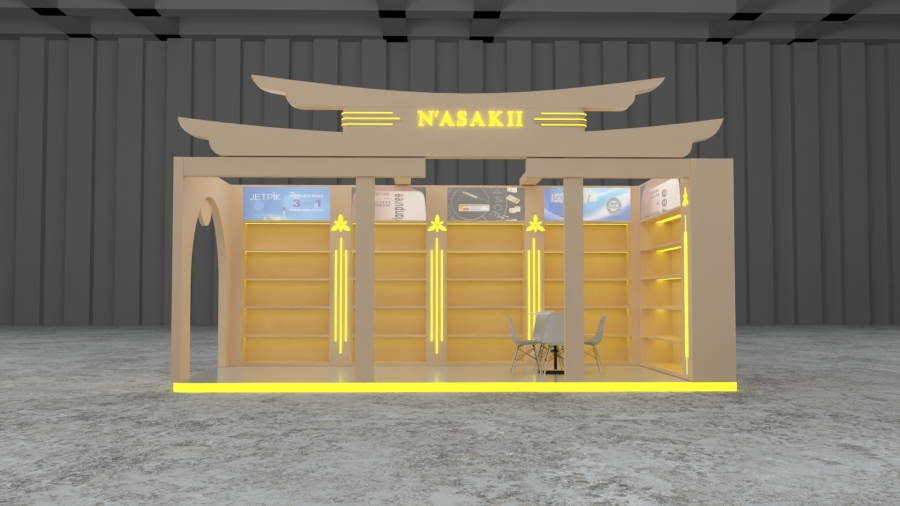 Thiết kế thi công gian hàng triển lãm Beauty Care Hà Nội 2026 - Gian hàng N'ASAK II