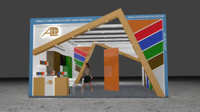 Thiết kế thi công gian hàng triển lãm Vietbuild 2020 - Gian hàng ALD