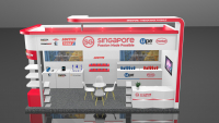 Thiết kế thi công gian hàng triển lãm Nepcon 2019 - Gian hàng Singapore AEIS
