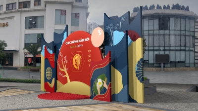 Thiết kế thi công booth chụp ảnh Khu đô thị thành phố Giao lưu