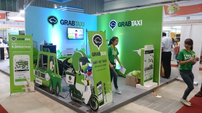 Thiết kế thi công triển lãm Vietnam Sport Show - Gian hàng GrabTaxi